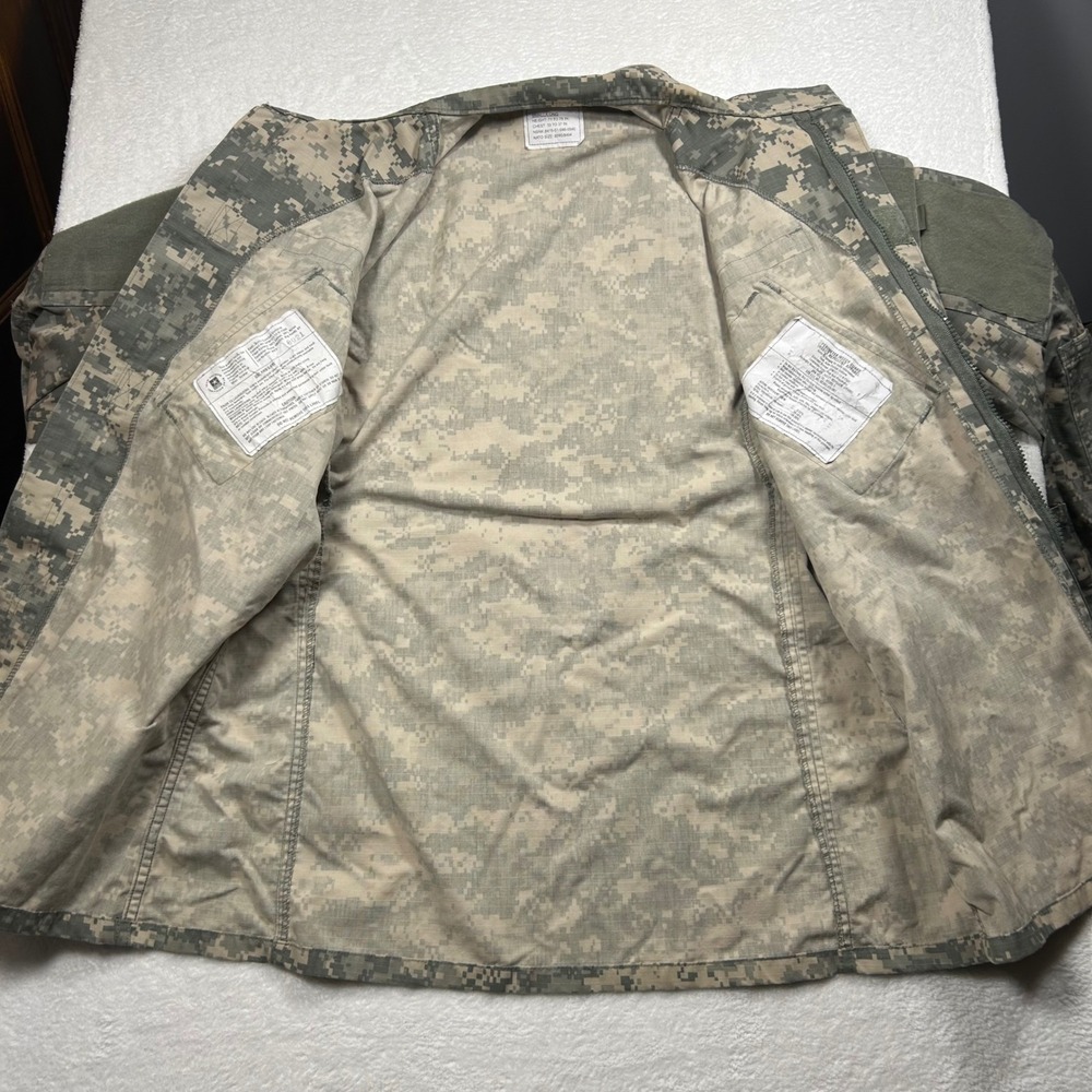 US Army ACU Combat Uniform Coat Digital Camo Jacket Mens Small Long Green Gray - Picture 3 of 11